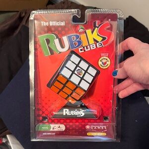 Rubik's Cube Classic 3x3 Puzzle - Orange & White Visible